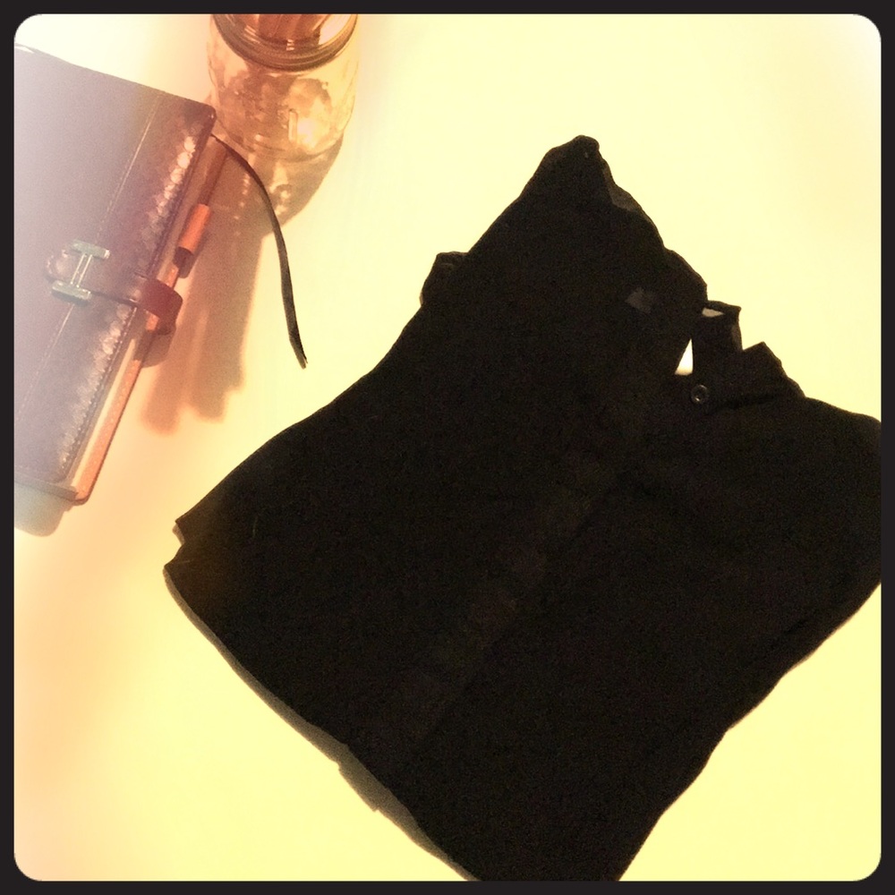 Shear black blouse